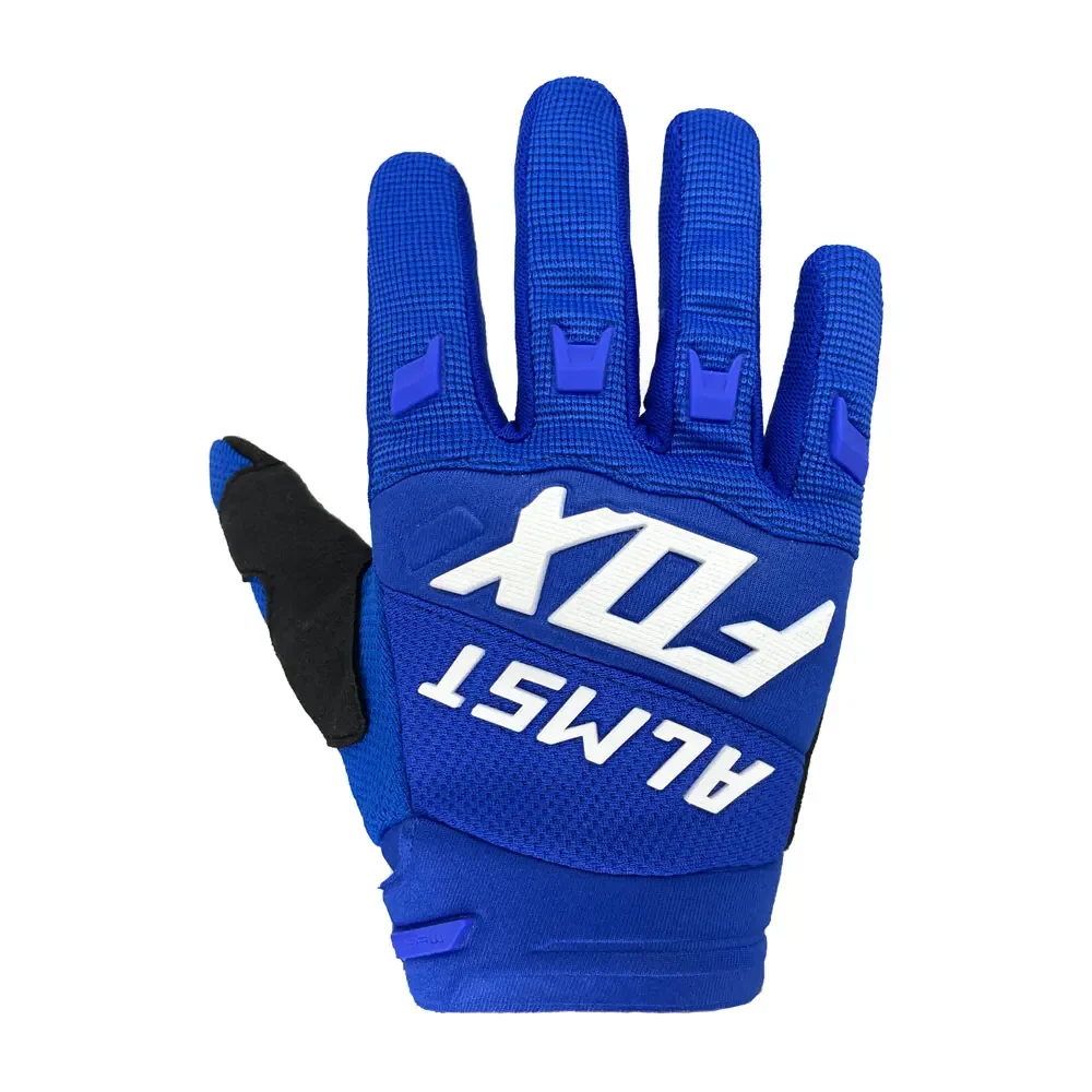 Almst Fox Mountain Bike Gloves for Children Ages 6-12 Full Finger Safety Protection Motocross Racing Gloves Kids Moto Guantes