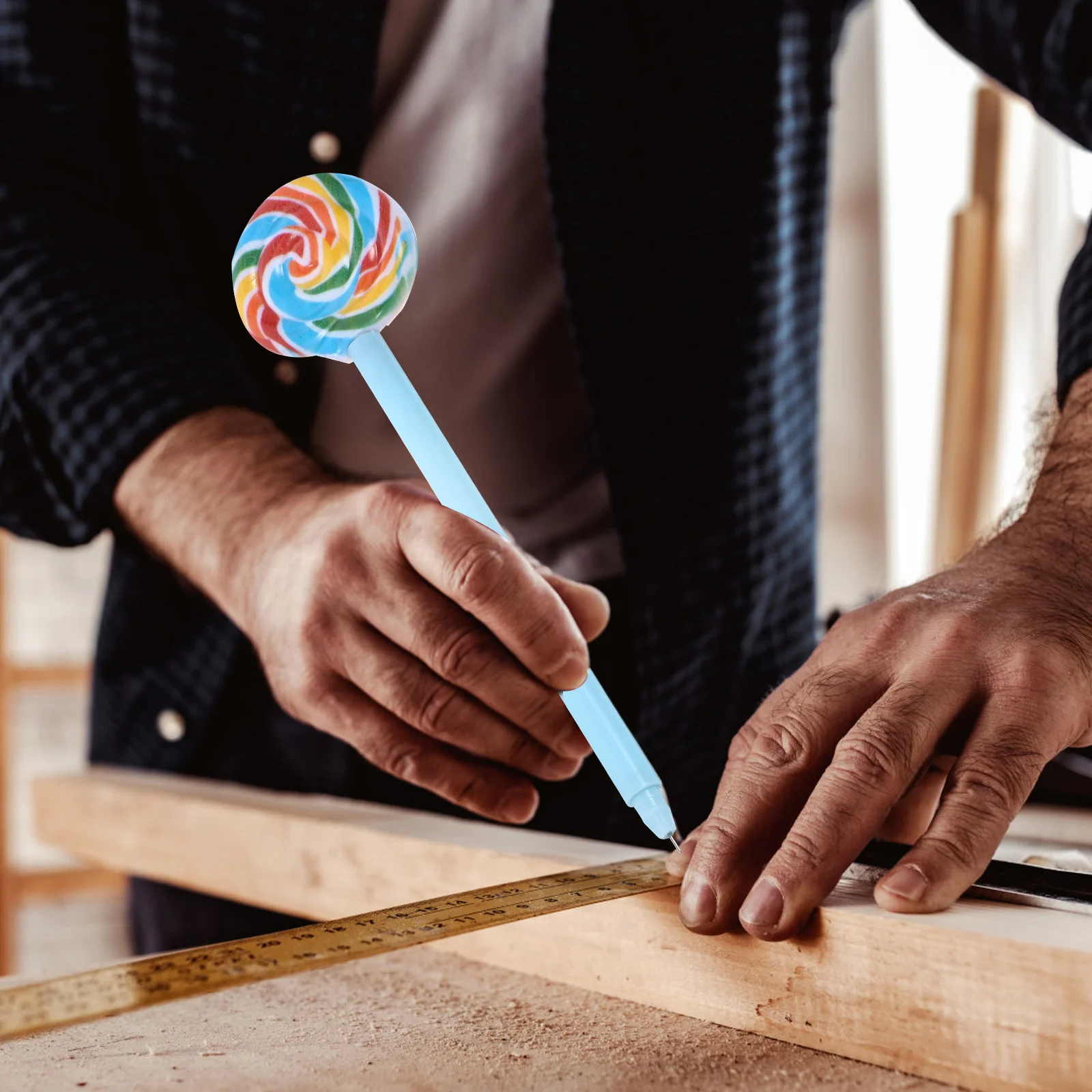 

4Pcs Lollipop Neutral Gel Ink Pens Cute Shaped Pens for Students Note Taking Colorful Smooth Ink