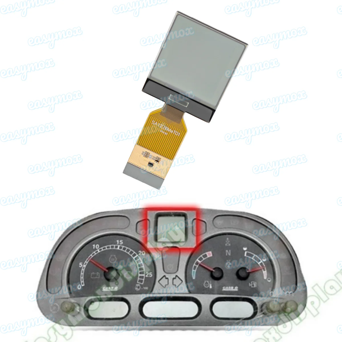 

LCD Display Screen For Tractors New Holland T/TS/TS-A/TL-A Series Instrument Cluster Dashboard Replacement
