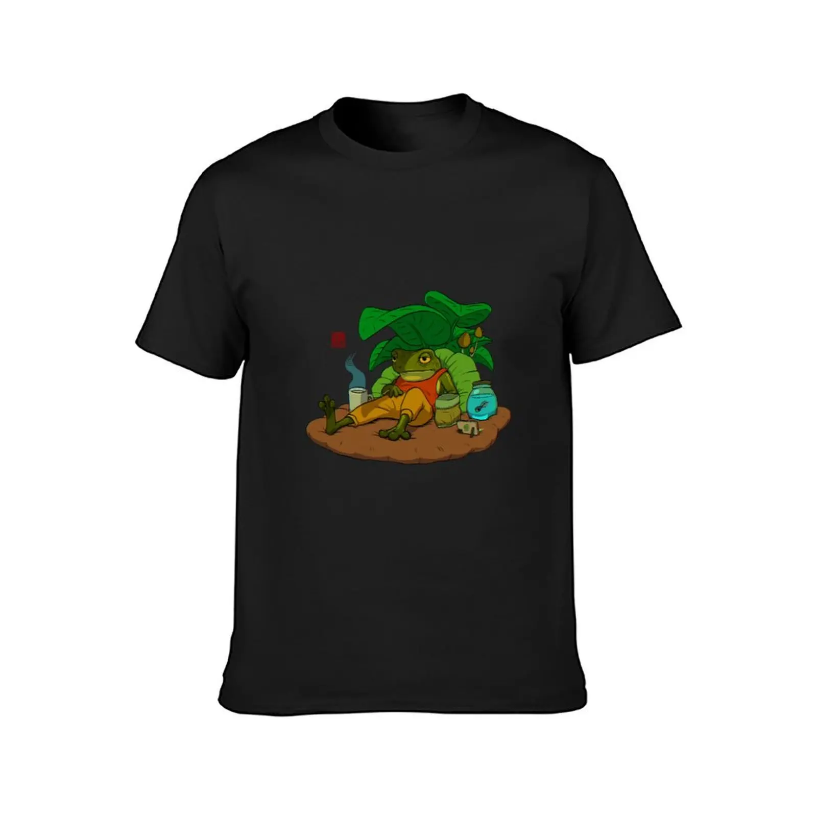 A Frog and His Son Tired T-Shirt plain oversizeds for a boy oversized black t-shirts for men