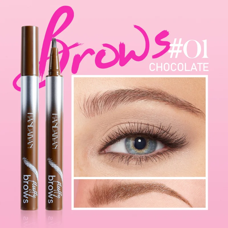 Długopis do brwi Microblading, cienkopis do brwi dla naturalnych i wyraźnych brwi
