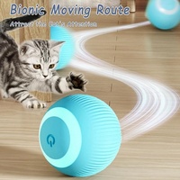 Automatic Cat Ball Cat Smart Interactive Toys Lndoor Pet Interactive Bouncing Ball with LED Lights Cat Training Rolling Toy