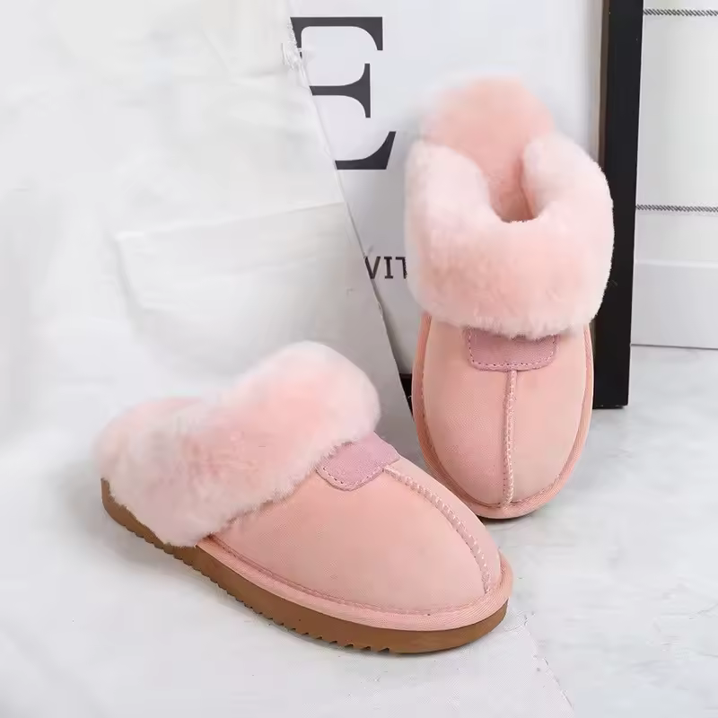 편안한 양털 슬리퍼
