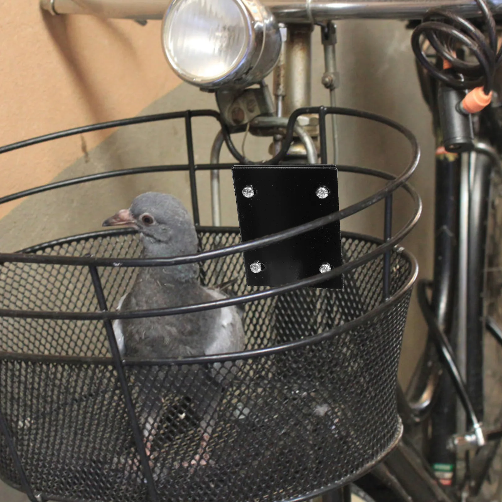 

Front Bike Basket Electric Scooter Accessories Durable Iron Frame Easy Installation Secure Fit Ample Storage For Commuting