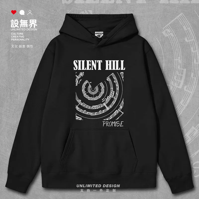 

Music Score Silent Ridge Music Tunnel Strange Game Music Fans mens hoodies crewneck sweatshirt printed clothes autumn winter