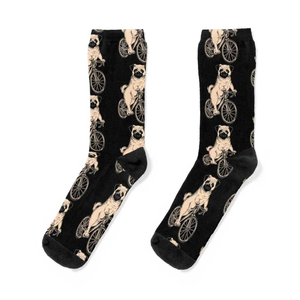 

Cycling Pug Socks winter anti-slip Running essential Socks Female Men's