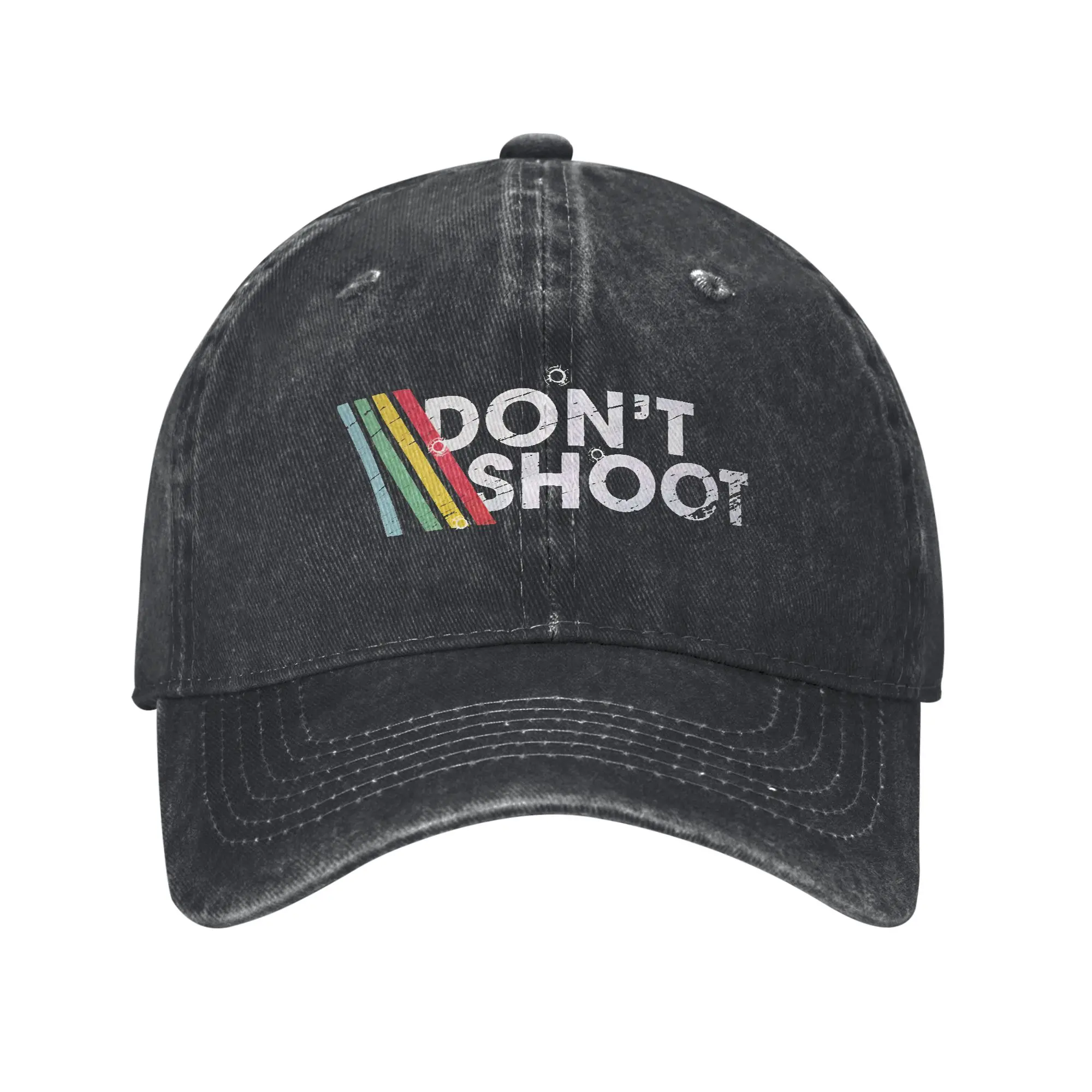 Fashion Arc Raiders Game Dont Shoot Baseball Cap Men Women Distressed Denim Washed Snapback Cap Outdoor Adjustable Hats Cap