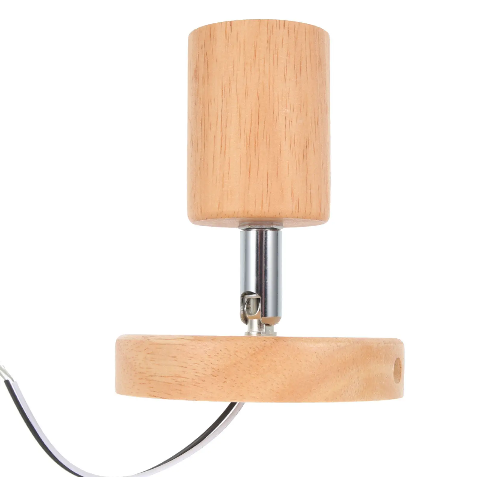 

Деревянный настенный светильник с цоколем E27, поворотный держатель для потолочных ламп, регулируемый адаптер для освещения, аксессуар для светильников