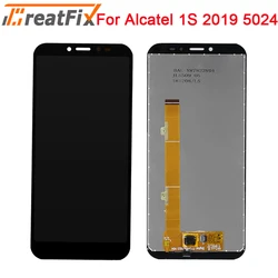 Alcatel 1S 2019 5024 OT5024 LCD 디스플레이 및 터치 스크린 패널 교체, 5024D 5024A 5024F LCD 디스플레이 센서 부품