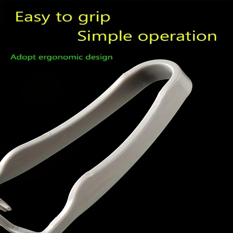 مشط رقيق لرفع الجذر وتصفيف الشعر البلاستيكي الأبيض بدون خياطة يستخدم لتصفيف الشعر