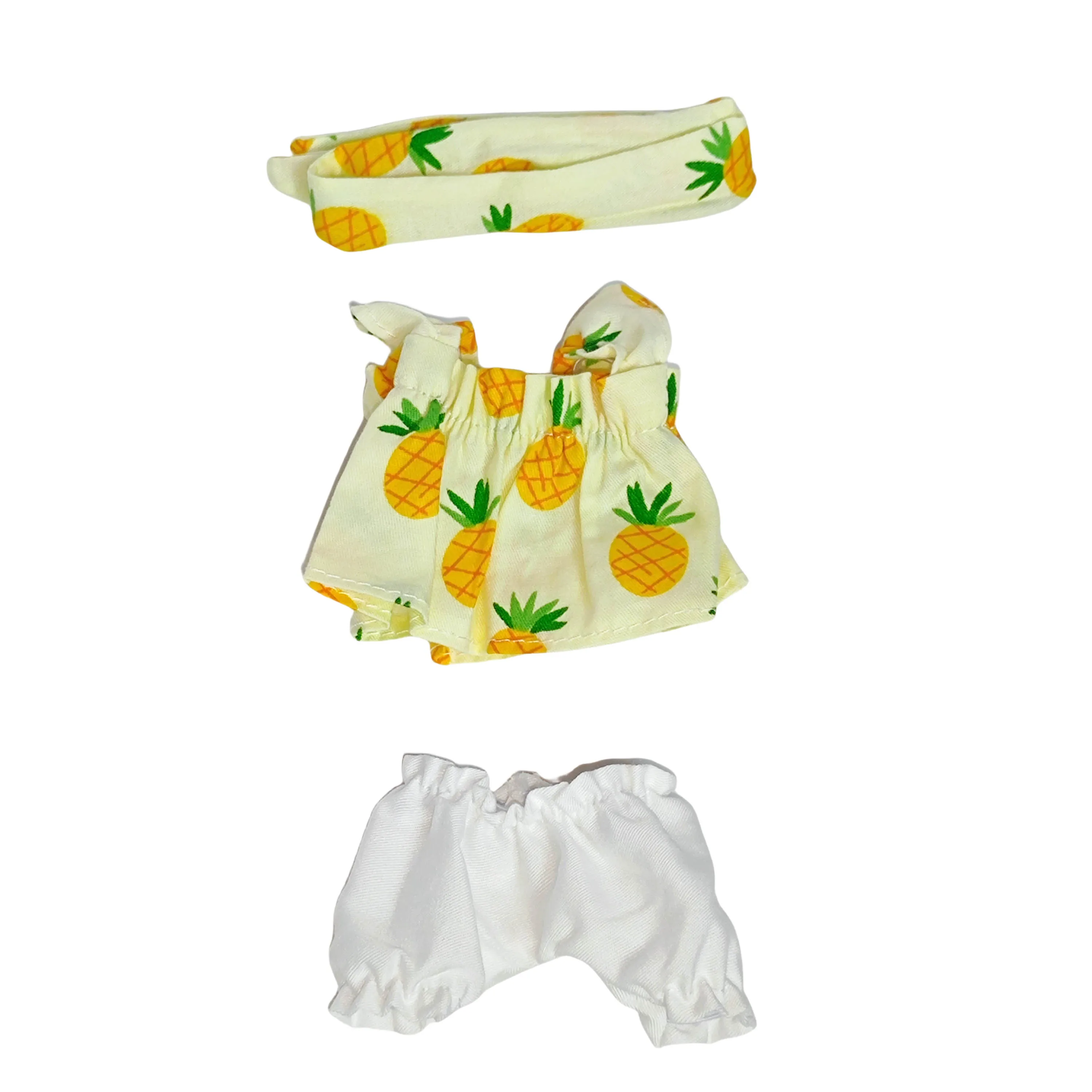 سلسلة مفاتيح للحفلات من Labubu 1st & 2nd Gen Pullbu Sit-Sit + مجموعة ملابس الدمى والتنورة (Kawaii)