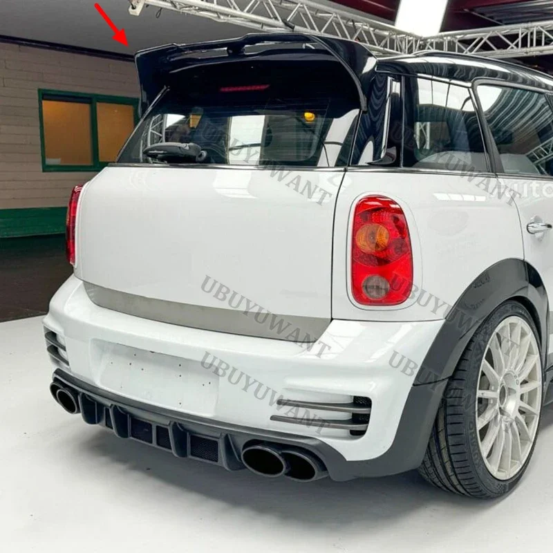 For BMW Mini R60 Countryman Coopers 2010-2016 Carbon Fiber Rear Trunk Lid Car Spoiler Ducktail Lip Wings