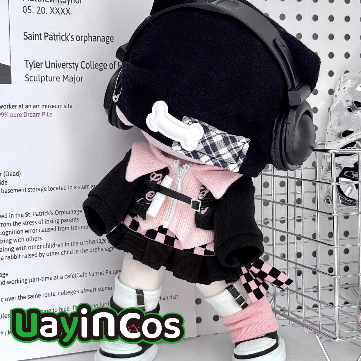 20cm 30cm Doll Clothes Blackberry Party Sweet Cool Hot Girl Pink Sweater Coat Suit Stuffed Plush Doll Accessories Anime Toy Kids