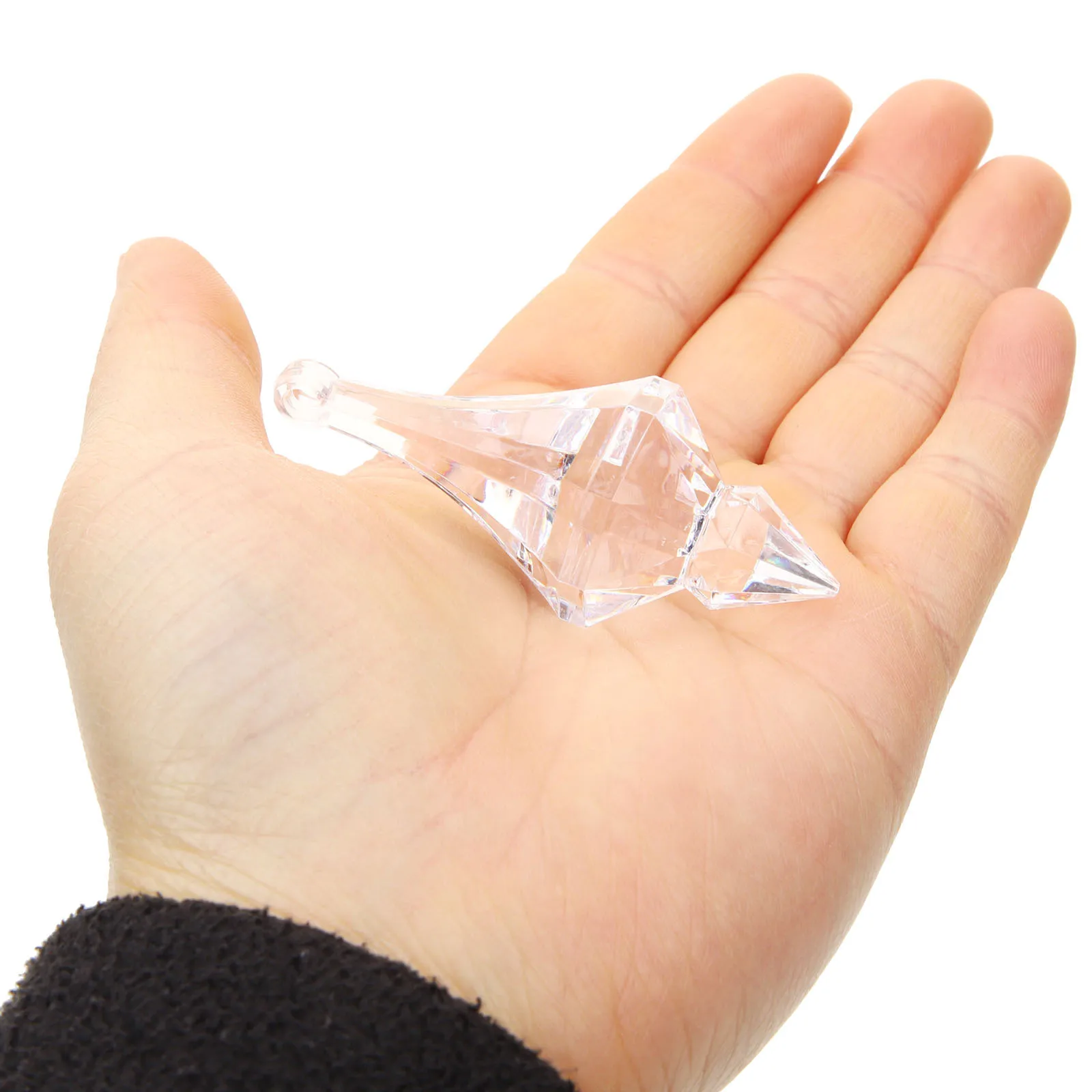 

1Pack Crystal Chandelier Pendants Hanging Decors Smooth Sparkling Long Service Life Decorative Addition Chandelier Crystals