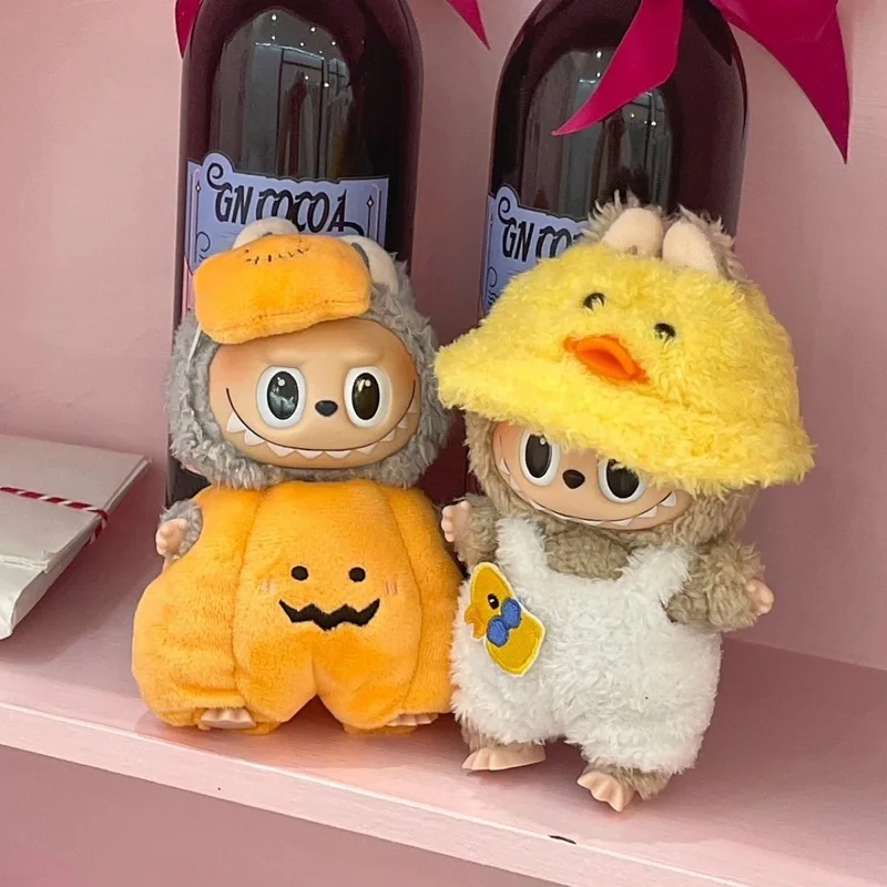 

Для Labubu детская одежда тыквенная одежда шкив ткань 2-го поколения виниловая кукла утка детская одежда креативные аксессуары-сюрпризы