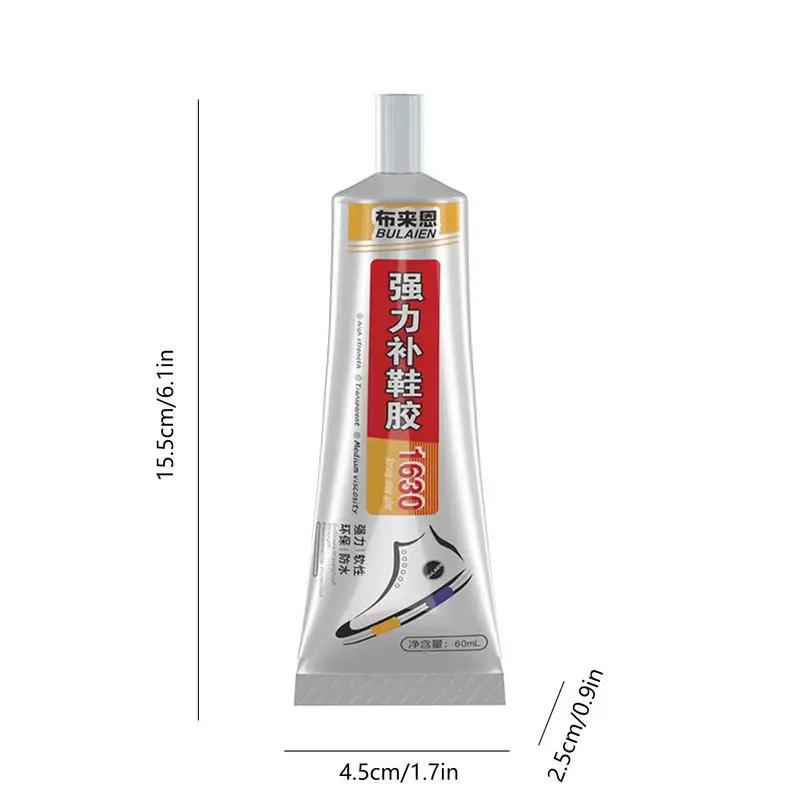 60ml Strong Shoe Glue Adhesive Worn Shoes Repairing Glue Sneakers Boot Sole Bond Adhesive Shoemaker Fix Mending Liquid Tool