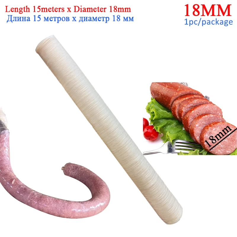 Utensilios para Embutir Salchichas de 8M/16M, Diámetro de la Tripa 18mm/26mm, Herramientas para Hacer Hot Dogs, para Camping, Picnic, Cocina Casera