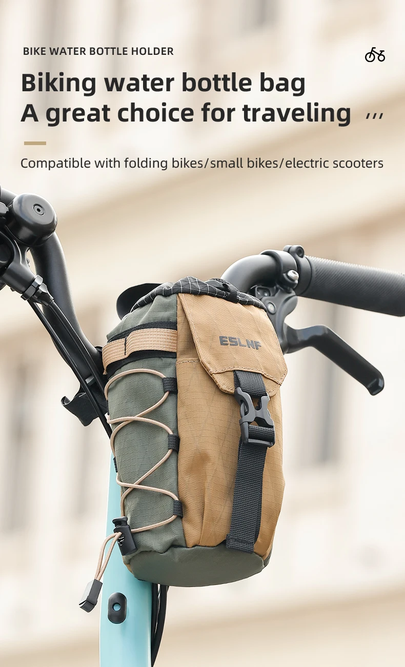 Regenfeste Retro-Fahrrad-Lenkertasche, wetterbeständige Fahrradtasche für Rennrad-Mountainbikes, Aufbewahrungstasche für Outdoor-Fahrradflaschen – Detail 1