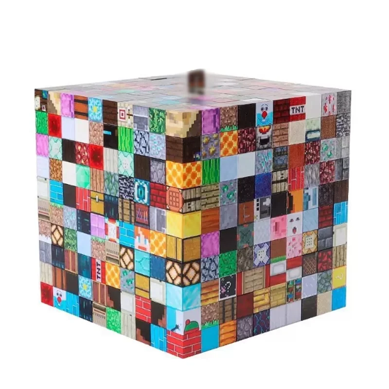 كتل مغناطيسية مكعبات بناء مغناطيسية مكدسة مغناطيس للأطفال لعبة حسية لألعاب مونتيسوري الحسية الجذعية للأطفال