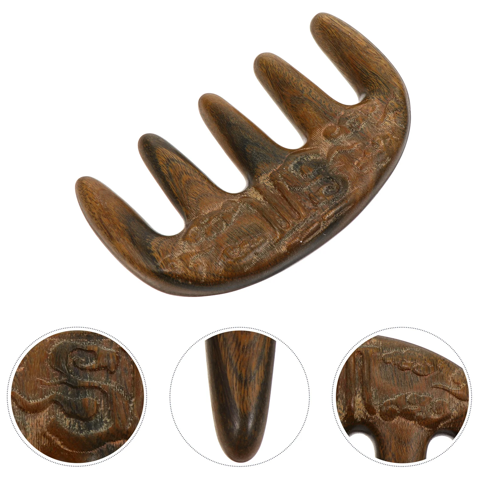 

1Pcs Meridian Sandalwood Comb Smooth Teeth Hair Massage Tool Scalp Stimulating Blood Circulation Comfortable Relaxation