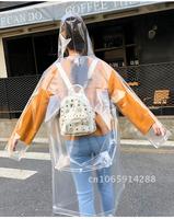 Fashion Transparent Raincoat Adult Hiking Outdoors Fishing EVA Environmental Plastic Raincoat Protection Raincoat