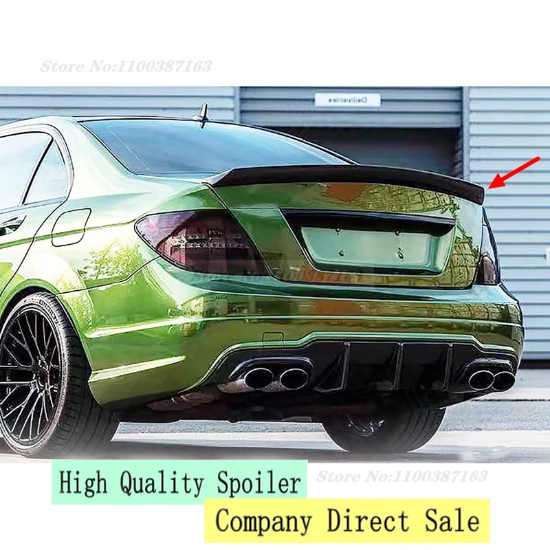 

C Class Carbon Fiber Rear Trunk Boot Spoiler Wing Lip for Mercedes Benz W204 C204 C63 AMG C200 C250 C300 2 Door Coupe 2008-2014