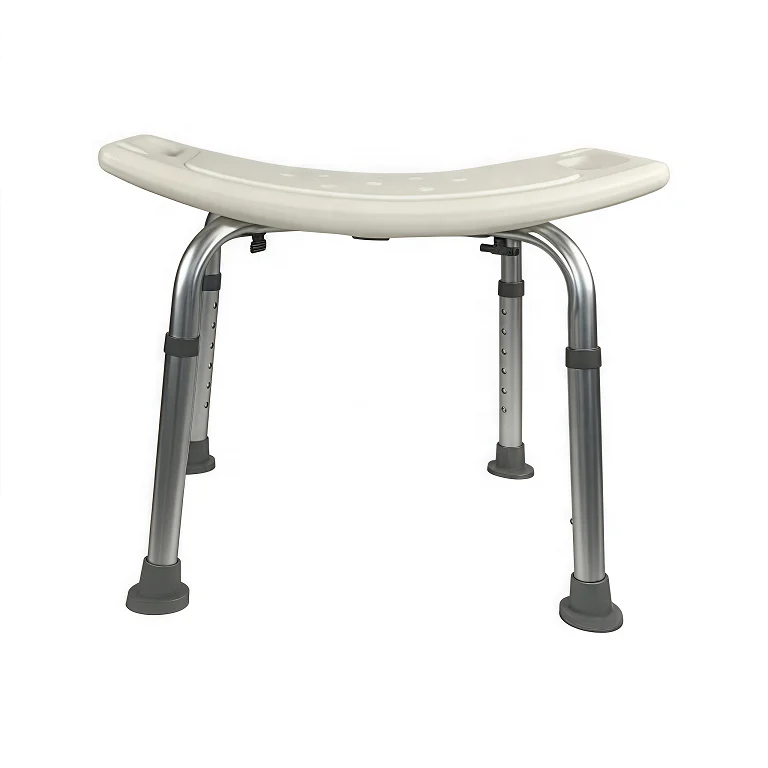 

Curved Shape Bathroom Chair Elderly Adjustable Bathroom Stool Bath Shower Chairs Seat for Wholesale