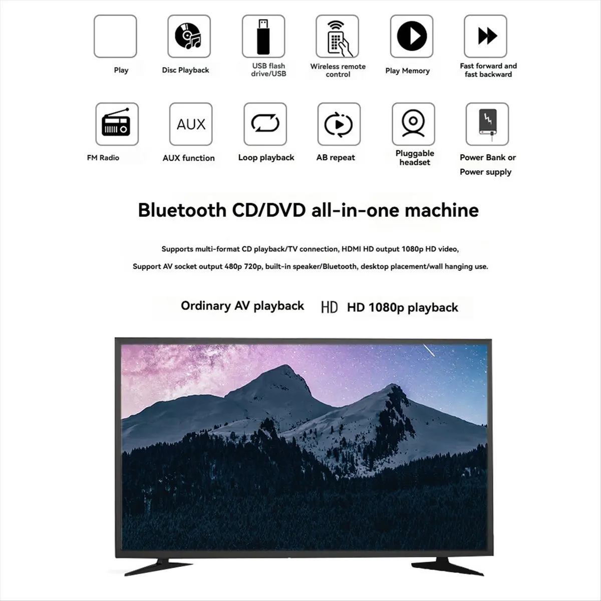a43i-vcd-cd-dvd-multifunctional-audio-music-player-bluetooth-speaker-fm-radio-wall-mounted-aux-jack-with-remote-control-eu-c