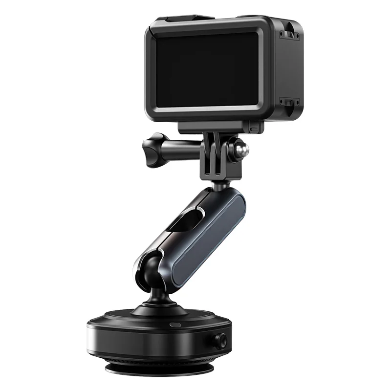 Suporte para câmera com ventosa elétrica com 360 °   Suporte para câmera de carro com braço mágico de cabeça esférica de 1/4 polegadas para DJI Action5Pro/GoPro13/Insta360