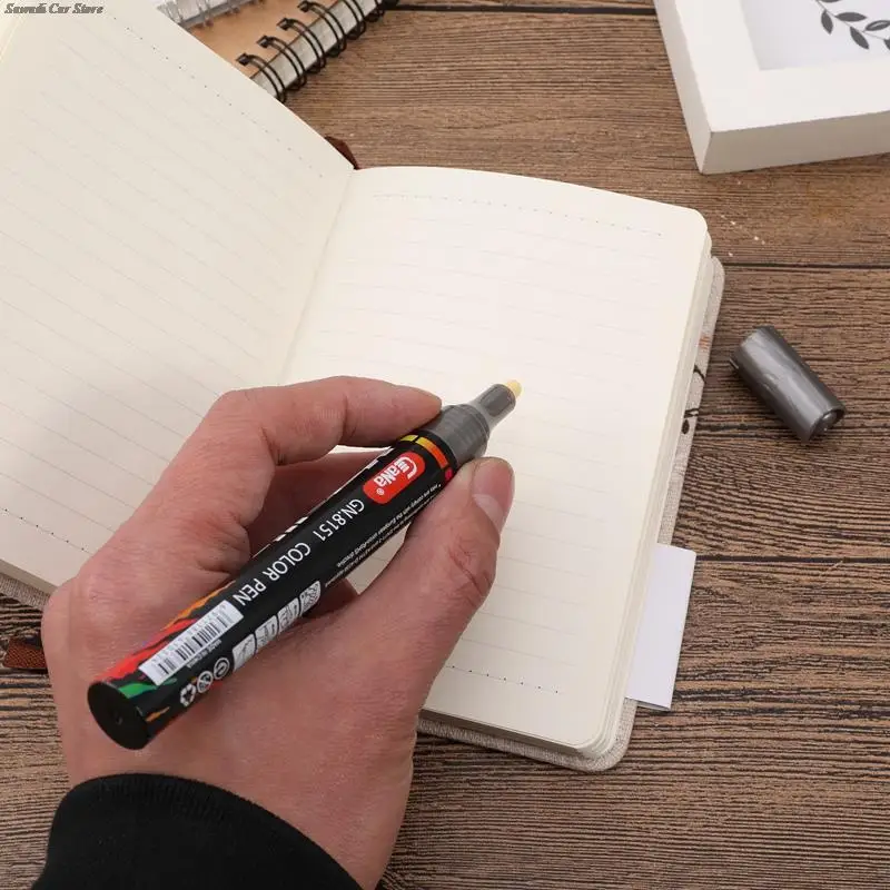 Car Rubber Tyre Paint Marker Door Scratch Repair Waterproof Oily Mark Pen Graffiti Touch Up Wheel DIY Painting Fill Remover