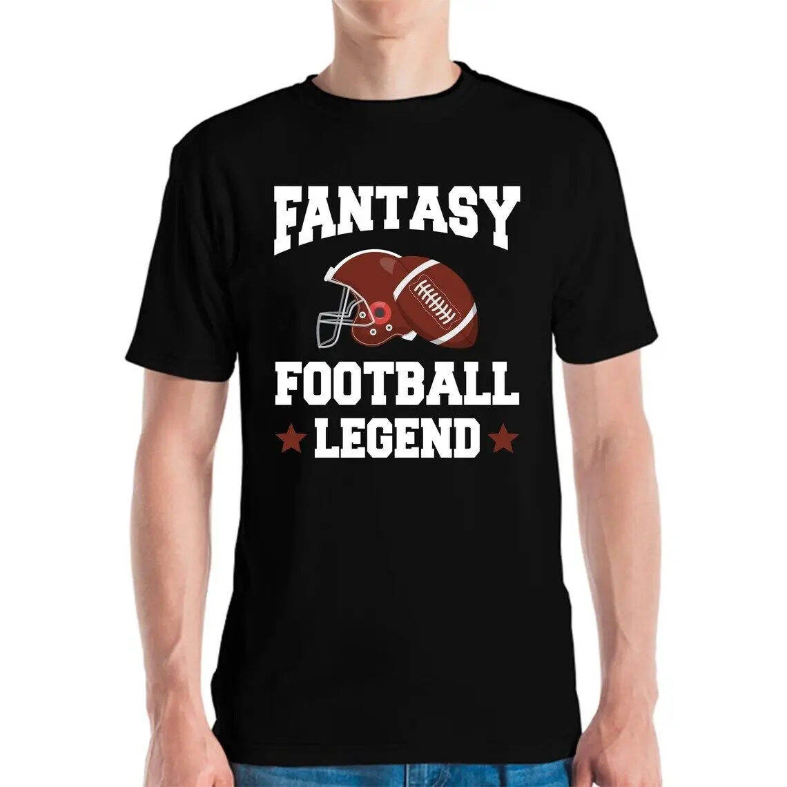 Funny Fantasy Football Legend Season Novelty Dad Gameday T-Shirt