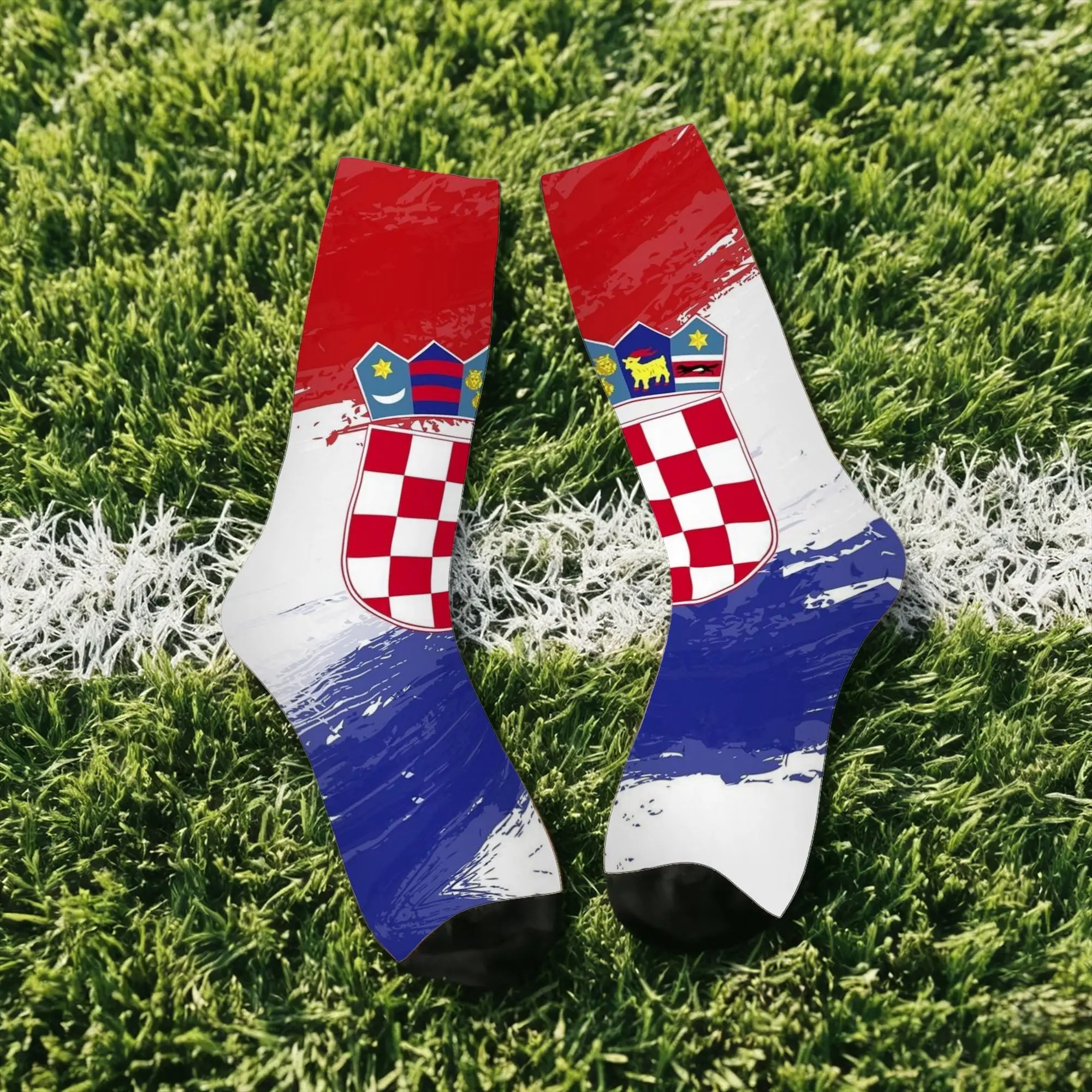 Hip Hop Vintage Croatia Crazy Men's compression Socks Unisex  Street Style Pattern Printed Funny Sock Match Day Essentials