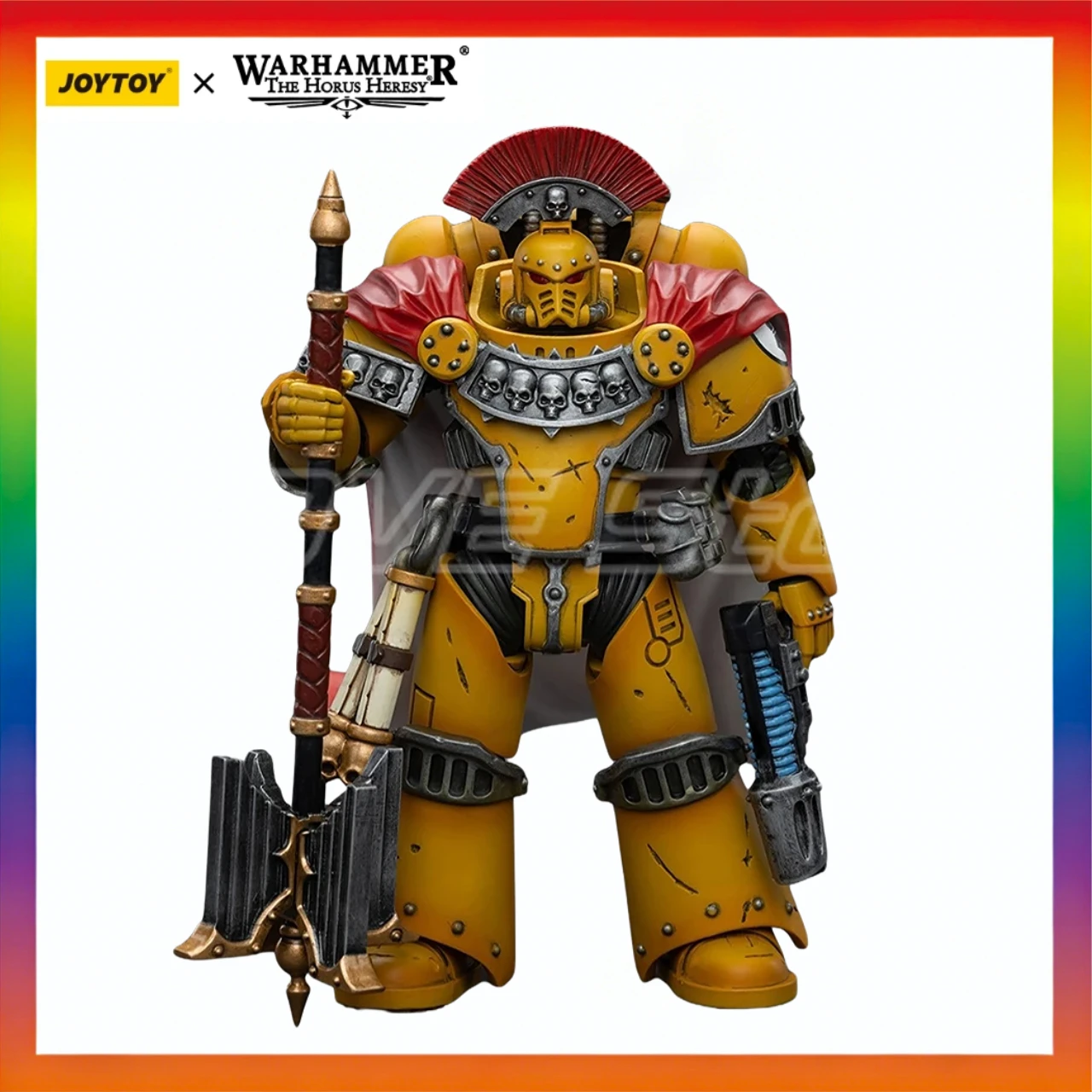 

In Stock Original JOYTOY Warhammer 40K Imperial Fists Legion Chaplain Consul 1/18 Action Figure Model Gift Toys