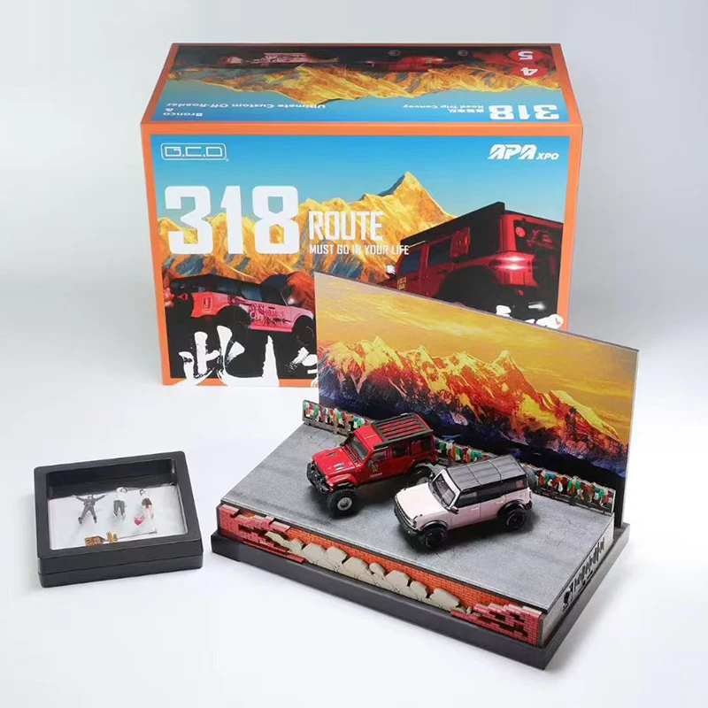 

Pre-sale GCD 1:64 Bronco SUV Dual-car Version 2025 Foshan Exhibition Limited Edition Alloy Model Car