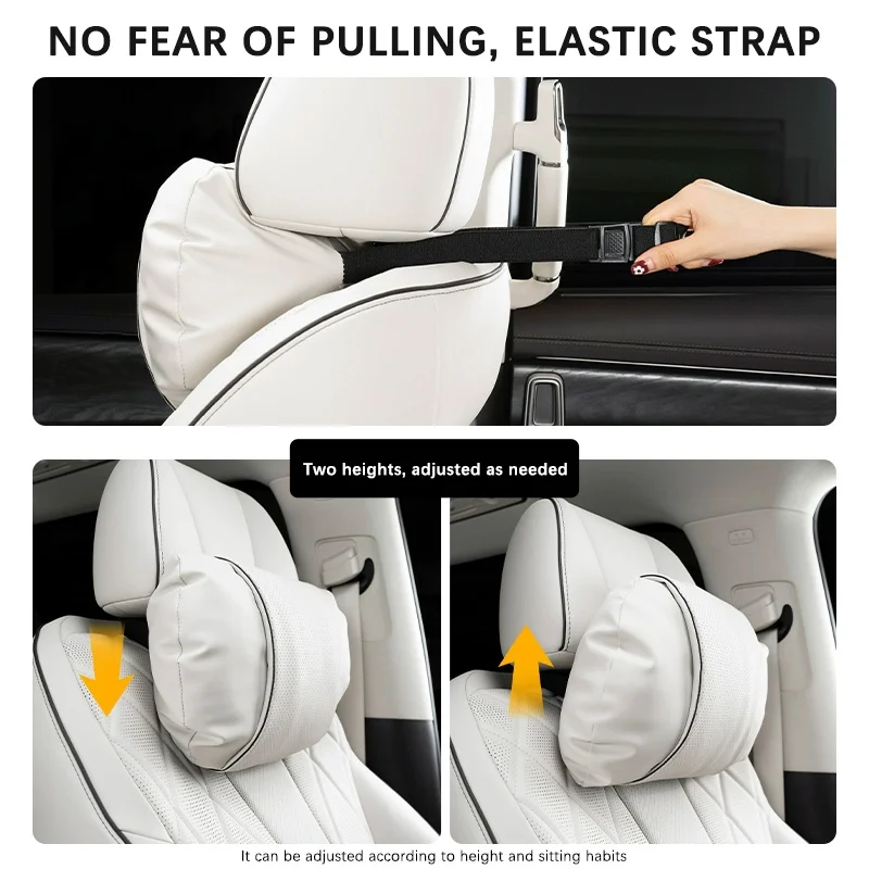 Car Support Headrest For KIA Carnival Sedona KA4 Ceed Cerato Car Suede Neck Pillow Soft Comfort Travel Accessories - view 2