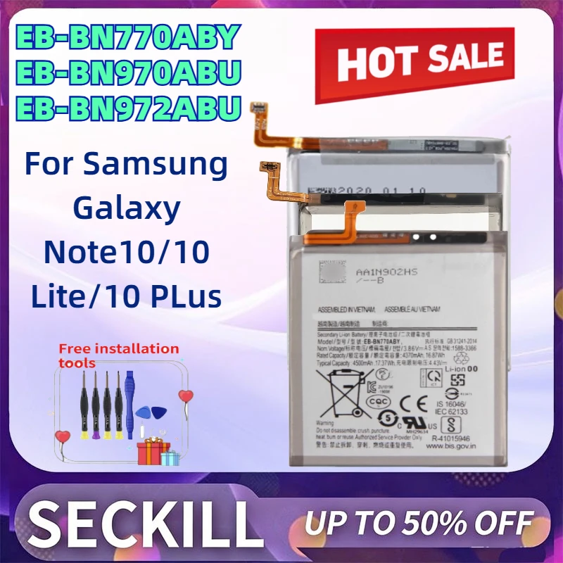 EB-BN770ABY EB-BN970ABU EB-BN972ABU Phone Battery for Samsung Galaxy Note10/10 Lite/10 PLus Rechargeable Battery