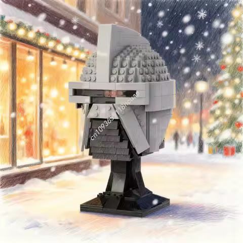 561pcs MOC Ideas CUUSOO Cylon Helmet Model Building Blocks Construction Toys Christmas Gift Assemble DIY Education Idea Creative