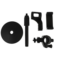 Desktop Microphone Stand Table Tabletop Holder Telephone Adjustable Stands Metal
