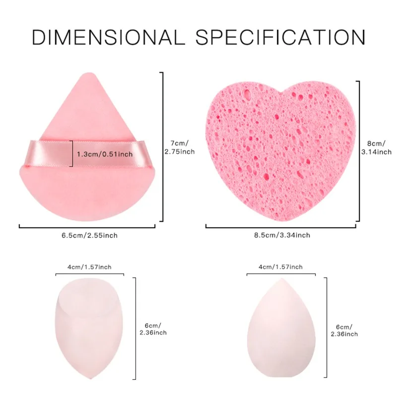 3-in-1 Face Cleaning Sponge Pad Exfoliator Mask Facial SPA Massage Makeup Removal Thicker Compress Natural Cellulose Reusable