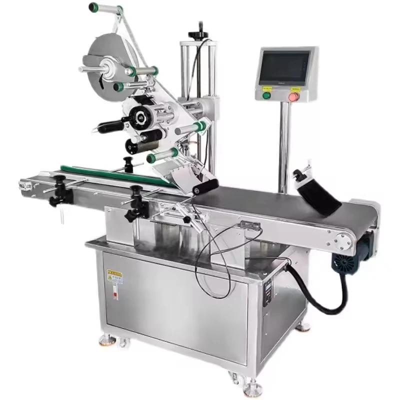 آلة وضع العلامات على الطائرة الأوتوماتيكية بالكامل غطاء صندوق الألوان آلة وضع العلامات على صندوق نفطة حقيبة ذاتية الختم آلة وضع العلامات على الملصقات #6