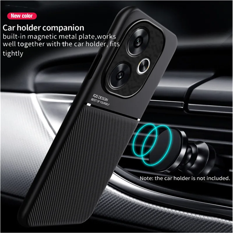 Rugged Non-Slip Case for Xiaomi Poco F6 Pro F5 X6 X5 5G M6 Pro 4G Cover Car Magnetic Holder Coque Fundas