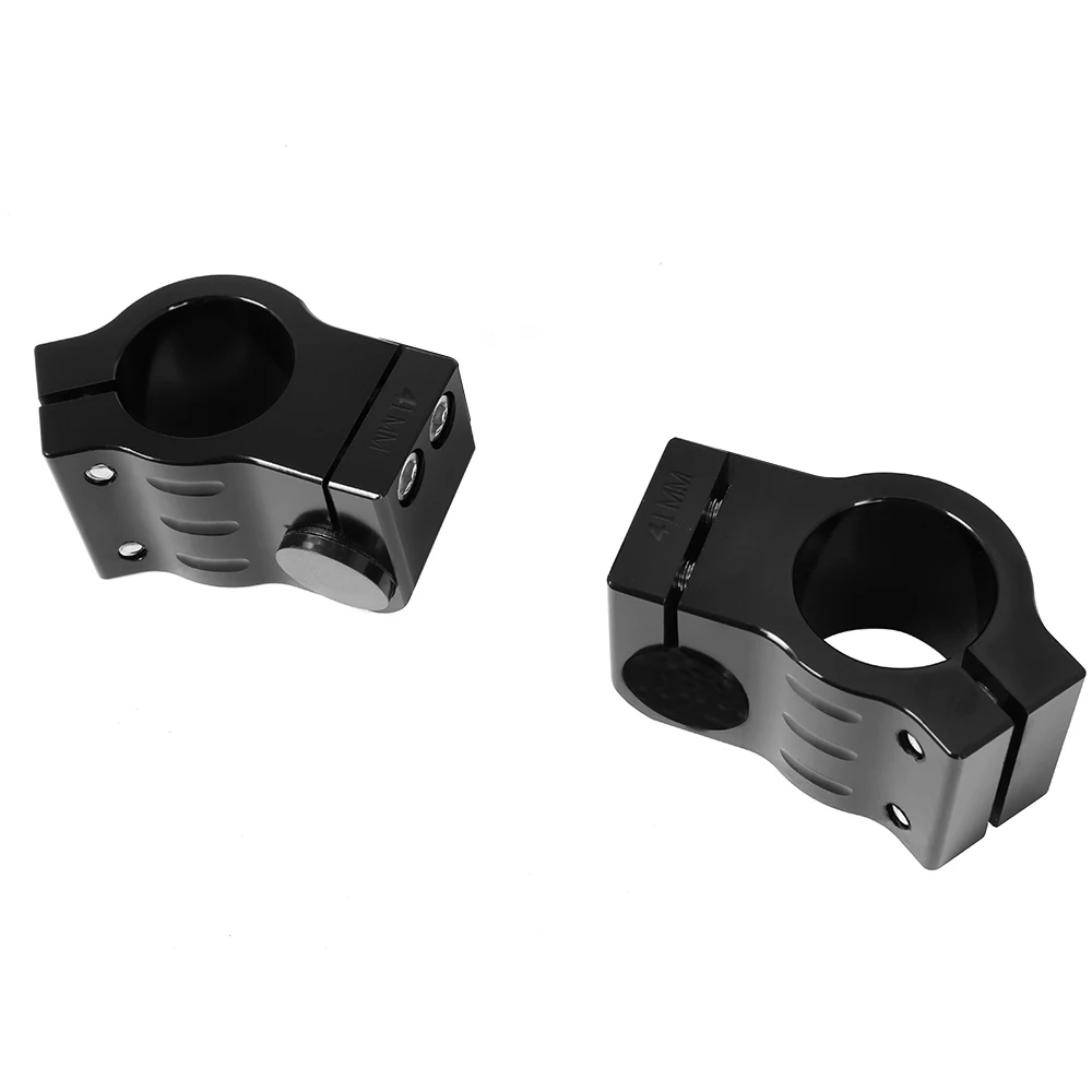 Motorcycle 7/8"22mm Handlebar Riser Adjustable CNC Handlebar Clip-Ons Fork Clamp 31/32/35/41/48mm Handle Bars Clip Ons Universal image 5
