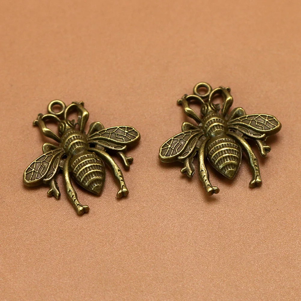 

20pcs Alloy Bee Pendant Jewelry Making Charms DIY Pendant Set Silver Durable Unique Design for Necklaces Bracelets