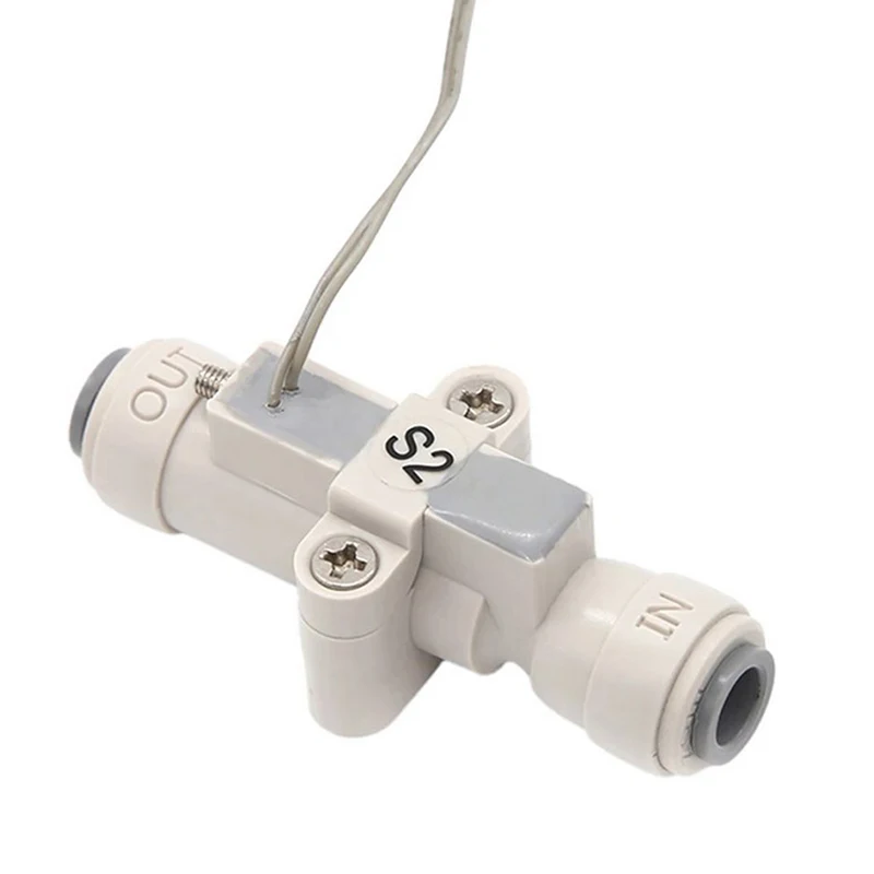 For Water Purifier Dispenser High Performance 1/4" Water Flow Switch Plastic Water Flow Switch Water Flow Control Sensor