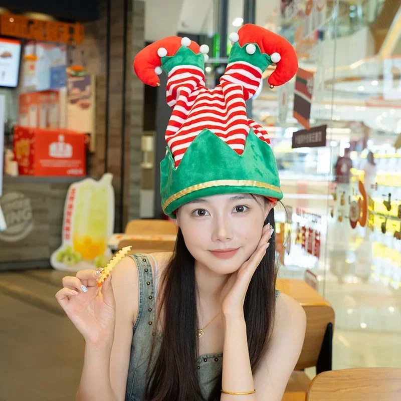 

33 см рождественские шапки, плюшевая Строительная шапка, украшение для дома для мальчиков и девочек, праздничное украшение, новогодние подарки