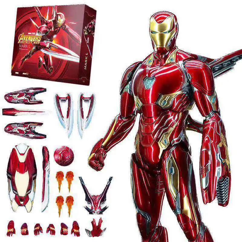 

Marvel Avengers Iron Man Mark L Action Figure Superhero Mecha Collectible Toy Decoration Gift For Kids Blind Box And Accessories