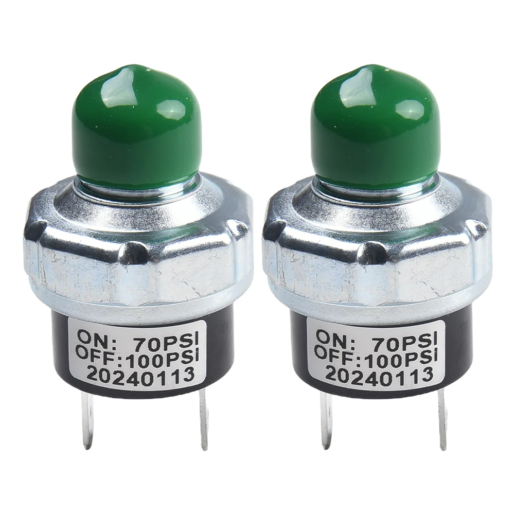 2pcs Air Compressor Pressure Switch for Train for horn Applications 70100PSI Control with 1/4 NPT Connector for DC Compressors