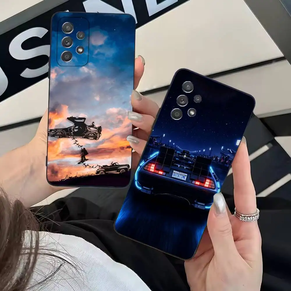 B-Back To The Future Phone Case For Samsung Galaxy A13,21s,22,31,32,52,53,71,80,A91 Soft Black Cover
