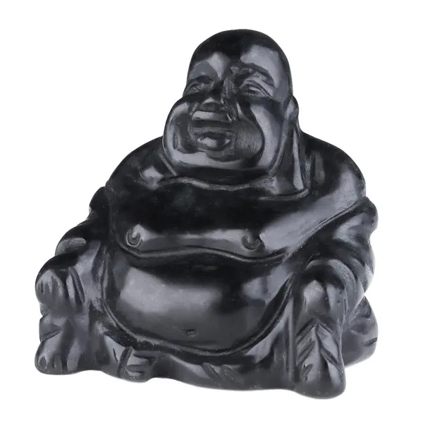 TUMBEELLUWA 1.5 ''شفاء جوهرة حجر يضحك بوذا تمثال تمثال اليد منحوتة تميمة جيب حجر للمنزل مجوهرات الديكور