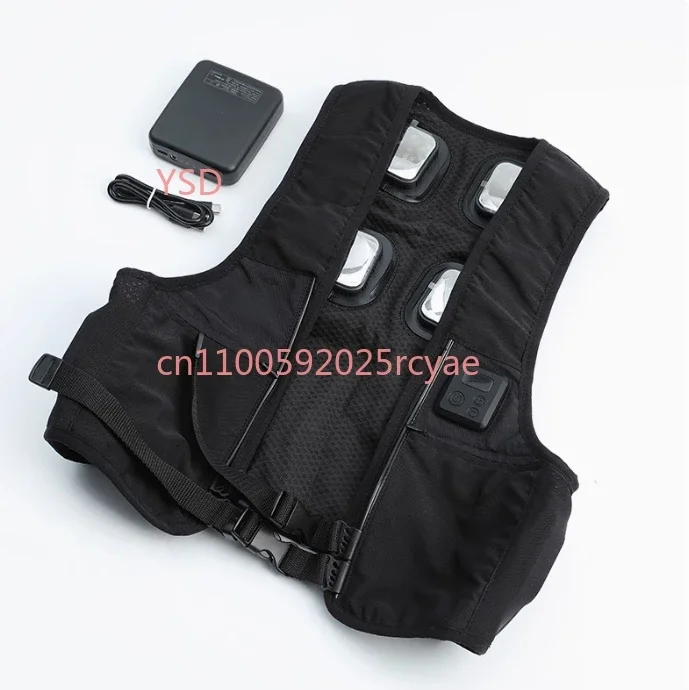 

Semiconductor cooling clothing, wearable air-conditioned clothing, fan vest for outdoor workplaces in summer.